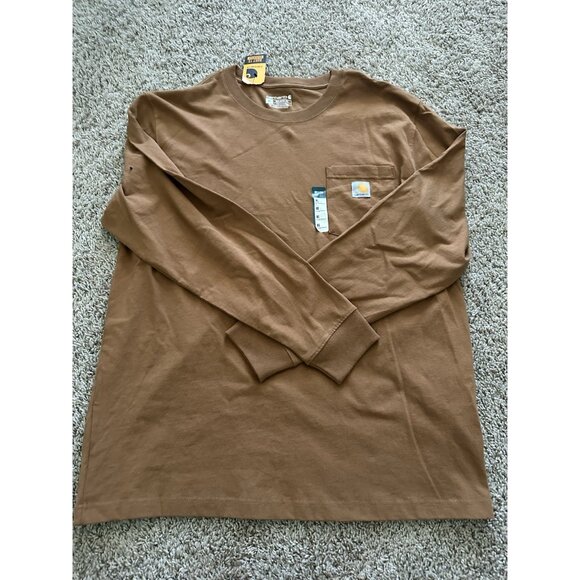 Carhartt Other - Carhartt Men's Open C Graphic Long Sleeve T-Shirt Relaxed Fit Size XL Brown